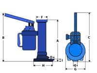 10 Ton Hydraulic Jack - 360 Degree Swivel 10000KG Lift Machinery Furniture Toe