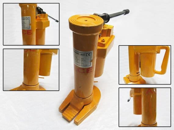 10 Ton Hydraulic Jack - 360 Degree Swivel 10000KG Lift Machinery Furniture Toe