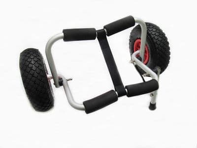 100KG Folding Kayak Trolley With Kick Stand - Heavy Duty Sit On Top Canoe Sup Cart