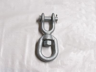 10MM Galvanised Swivel Eye & Jaw - 3/8