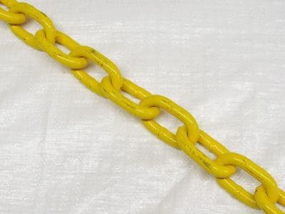10MM Grade 80 Yellow Painted Mid Link Chain - 13000KG Fishing Trawling Lashing