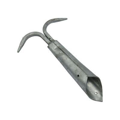 12" (300MM) Double Boat Hook Galvanised - Pole Secure