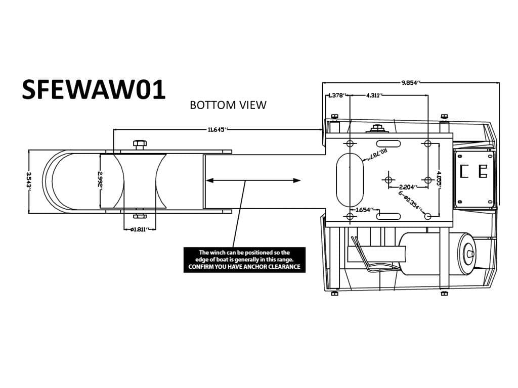 12V 30LB Electric Anchor Winch 13KG Marine Boat Sailing Yacht Pull