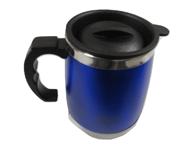 12V Electric Car Kettle with Cigarette Lighter Plug - Heated Travel Mug