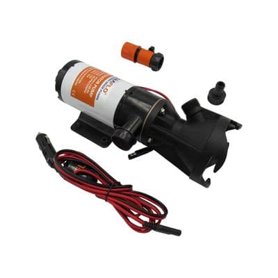 12V Portable Macerator Waste Pump - 45LPM 12AMP Holding Tank Self Priming RV Motorhome Toilet