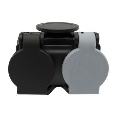 13 Pin Euro To 7 Pin Twin Adaptor - Caravan 12N 12S Accessories Plug Electric Vehicle