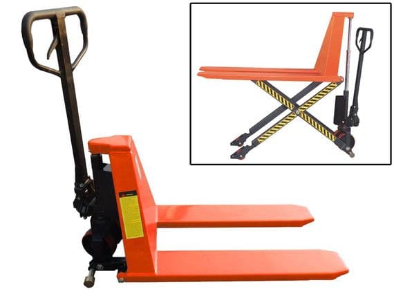 1500KG 1.5 Ton High Lift Scissor Hand Pallet Pump Truck - Fork / Trolley / Jack