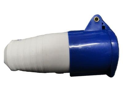 16A 3 Pin Socket - 220V to 250V Blue Camping Caravan Industrial Power