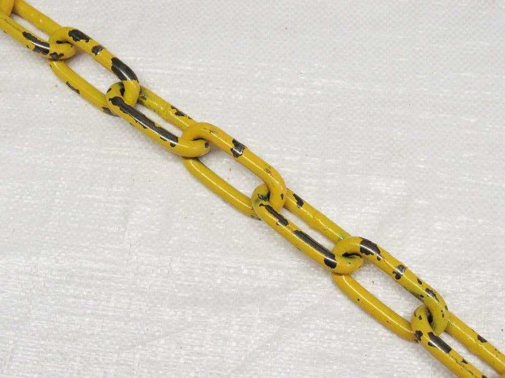 16MM Grade 80 Yellow Painted Long Link Chain - 32000KG Fishing Trawling ...