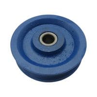 175MM Blue Painted Cast Iron Sheave With Bush - 19MM Wire Rope Spare Replacement