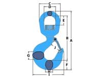 Swivel Hook With Safety Catch - 1 Ton | Securefix Direct