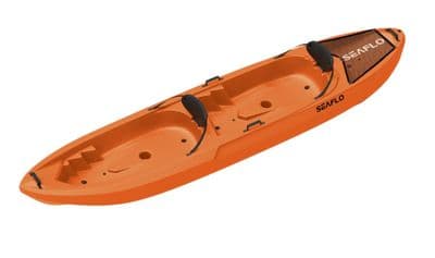2 Person Sit On Top Kayak (3.6M Tandem Double Paddling Kayaking 250KG Orange)