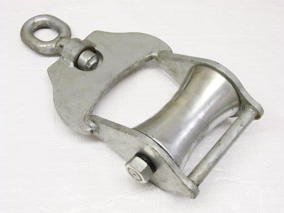 2 Ton 75MM Galvanised Lazy Line Block - Trawling Lifting Winch Commercial Fishing Offshore