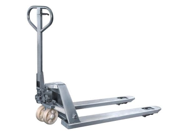 2 Ton Stainless Steel Hand Pallet Pump Truck - 2000KG Fork Lift Trolley Jack Push
