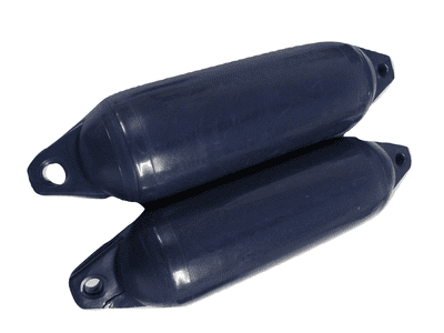 2 x Castro 11.5CM Blue Inflatable Fenders - Bumper Protection Hull Vessel Buoy
