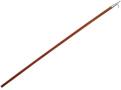 2.5 Metre, Wooden Single Boat Hook , Stainless Steel - Marine / Boat / Chandlery