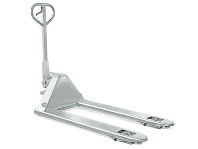 2.5 Ton Galvanised Hand Pallet Pump Truck, Standard - Fork Lift Trolley Jack