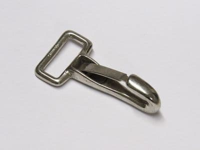 25MM Zinc Plated Square Buckle - Flat Spring Snap Hook
