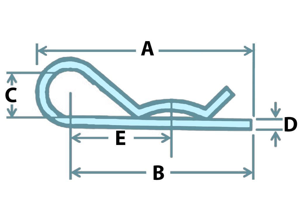 2MM Stainless Steel Retaining Clips x5 SecureFix Direct