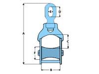 3 Ton 150MM Galvanised Lazy Line Block - Trawling Lifting Winch Commercial Fishing Offshore
