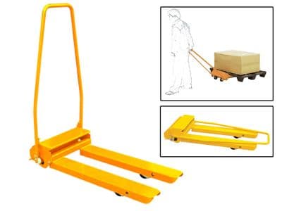 300KG 1100MM Fork Mini Mechanical Pallet Truck - Lifter Mechanic Manual Load Jack Mover