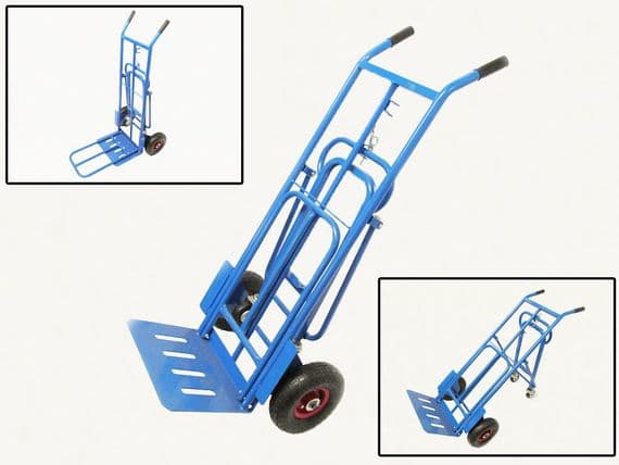 300kg Four Wheel Sack Truck - Multi Purpose Handling Manovering Versatile Transport Hand
