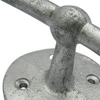 4'' Galvanised Round Base Bollard Cleat - Mooring Rope Galv Deck Marine