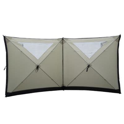 4 Panel Pop Up Windbreak 5.5M (Instant Windbreaker Camping Beach Garden Shelter)