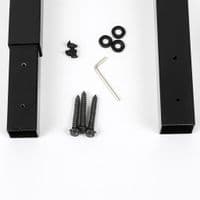 Black 4-Rung Saddle Rack Stand | SecureFix DIrect