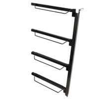Black 4-Rung Saddle Rack Stand | SecureFix DIrect