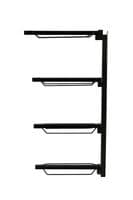 Black 4-Rung Saddle Rack Stand | SecureFix DIrect