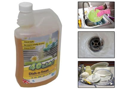 40 Shot Dish-n-Treat (Cleaning Grey Water Washing Grease Contamination)