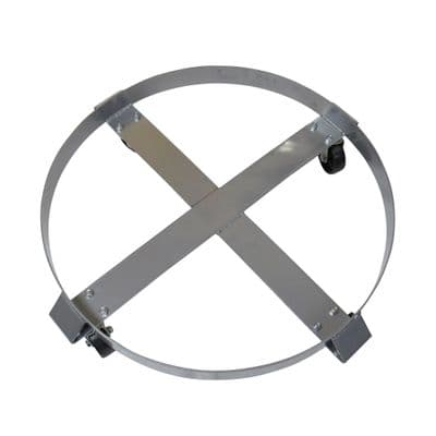 55 Gallon Drum Dolly Trolley with Caster Wheels (Heavy Duty Oil Barrel Cart)