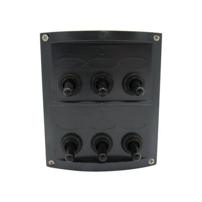 6 Gang Switch Panel 12V (Toggle Rocker Boat Marine Car Camper)