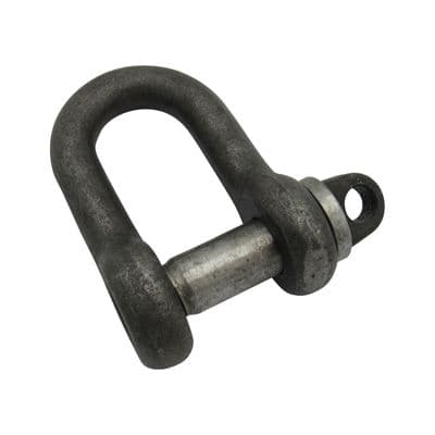 6 Ton Self Colour Large Dee Shackle With Screw Pin - 6000KG D High Tensile Lifting Towing
