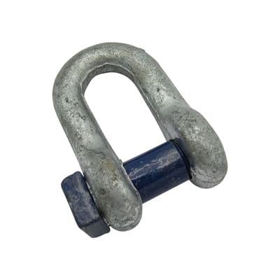 6.5 Ton Galvanised Dee Shackle With Square Head (6500KGS Marine Boat Tested Certified)