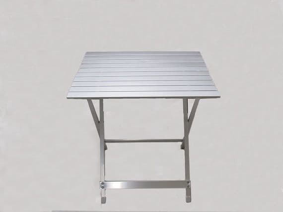 61CM X 70CM X 68CM Aluminuim Folding Table - Camping Caravan Motor Home Picnic BBQ Boat Beach