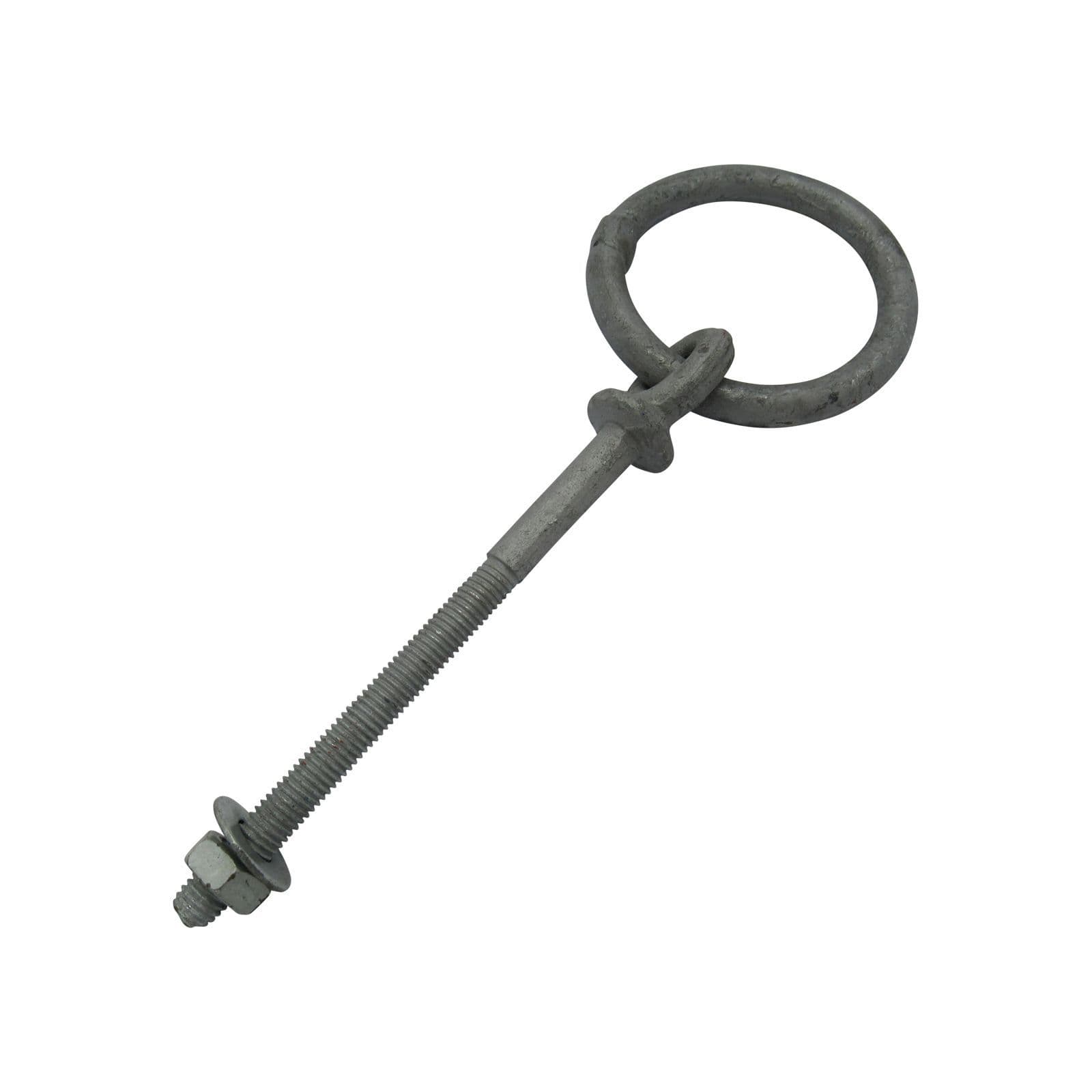6MM X 63MM Galvanised Collared Eyebolt With Ring Steel Eye Bolt Nut