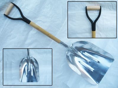 Aluminium Grain Shovel With Wooden Handle - Garden / Spreader