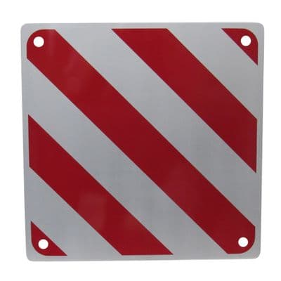 Aluminium Motorhome Rear Warning Sign (Caravan Safety Hazard Signal Reflector)