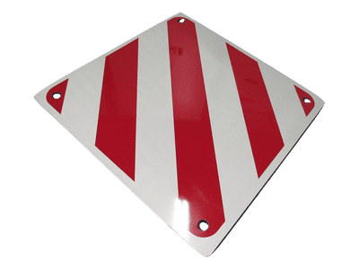 Aluminium Rear Warning Sign - Reflective Motorhome Caravan Bike Carrier Towing Signal