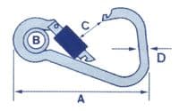 Asymmetric Carbine Hook with Eye 10MM | SecureFix Direct