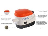 Auto Bilge Pump Internal Float Switch - 24V 750GPH Boat Marine Electric Portable