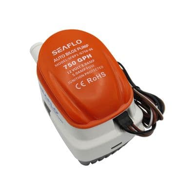 Automatic Bilge Pump Internal Float Switch - 12V 750GPH Marine Boat Electric Portable