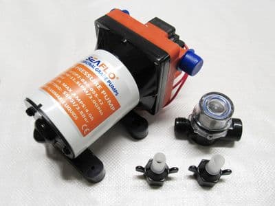Automatic Diaphragm Pump 24V 11.3LPM - Fresh Water Pump Yacht Boat 55PSI 2AMP