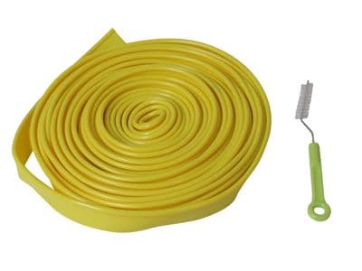 Awning Rail Protector And Brush 12M (Caravan Motorhome Universal Keder Yellow)