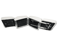 White and Blue Back To Back Boat Seat | SecureFix Direct