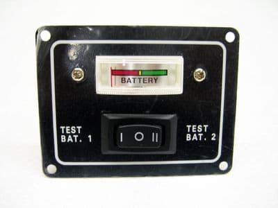 Battery Test Switch Panel 2 Way 12V (IP65 Water Resistant Gauge Rocker Boat)