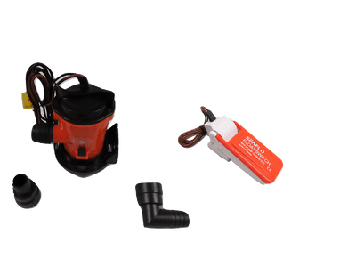 Bilge Pump with Float Switch & Fixing Bracket - 12V 350GPH Auto Marine Electric Cartridge