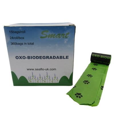 Biodegradable Dog Puppy Poop Bags X360 (Eco Friendly Strong Waste)